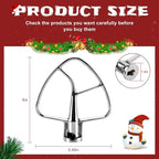 Flat Beater K45B Stainless Steel Attachment -Stainless Steel K45B Kitchen Mixer Paddle Attachment Perfectly Fit for 4.5 QT Tilt-Head Stand Mixer Beater K45SS by MIFLUS
