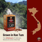 Pour Over Vietnamese Coffee – Saigondan Adventure | Espresso Robusta | 100% Robusta | Instant Specialty Coffee | Small Batch Roasted | Direct Trade | Naturally Sweet | 18 Sachets