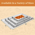 6 Pack Full Size Baking Sheet Pans, Aluminum Commercial Cookie Sheets Non-Stick, 26"x18"
