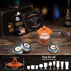 Whiskey Smoker Kit with Torch - Cocktail Smoker Infuser Kit, Old Fashioned Drink Smoker Kit, Anniversary and Birthday Bourbon Whiskey Gifts for Men, Dad, Husband, Boyfriend (No Butane)