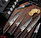 SHAN ZU 16 Pieces Knife Set, Knife Block Set in Powder Steel, Ultra Sharp Kitchen Knives Set, High Hardness Japanese Knife Set with Ergonomic Pakkawood Handle, Chef Knives Set for Kitchen Cooking