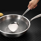 304 Stainless Steel Kitchen Utensil Set - 9 PCS Serving Utensils, Cooking Utensil, Solid Spoon, Slotted Spoon, Fork, Spatula, Ladle, Skimmer Spoon, Slotted Spatula Tunner, Spaghetti Spoon, Large Spoon