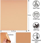 Copper Grill Mats for Ourdoor Grill Set of 6,Heavy Duty Non-Stick BBQ Grill Mats,Reusable & Easy to Clean for Gas,Charcoal & Electric Grills-15.75 x 13 Inch