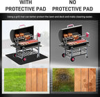 76"×52" Under Grill Mat for Outdoor Grill,Double-Side Fireproof & Heat-Resistant Outdoor Grill Mat,Protective Mat for Patio,Courtyard,Tabletop