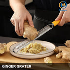 Lemon Zester & Heavy Duty Cheese Grater & Vegetable Grater — Parmesan Cheese Lemon, Garlic, Nutmeg, Chocolate, Fruits, Vegetables, Ginger - Cheese Shredder & Stainless Steel Grater