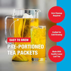 Tiesta Tea - Lavender Chamomile Cold Brew, Loose Leaf, Soft Chamomile Herbal Tea, Non-Caffeinated Iced Blend, Cold Brew Packets, Makes 64oz of Pitcher Per Bag (Pack of 10)