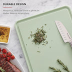 KitchenAid Classic Plastic Cutting Board with Perimeter Trench and Non Slip Edges, Dishwasher Safe, 12 inch x 18 inch, Green