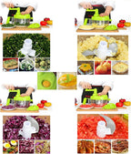 Tenta Kitchen Food processes Hand Crank Food Processor/Manual Food Chopper/Meat Grinder/Vegetable Dicer And Mincer/Fruit Blender With Egg Separator Rotary Onion Chopper(2 Sets steel blades)