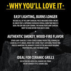 FOGO Super Premium Hardwood Lump Charcoal 17.6 Pound Bag, Fogostarters Natural Fire Starters and Blazaball Bundle