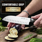 Cutluxe 3-Piece Chef Knife Set – Ultra Sharp Japanese Kitchen Knives, High Carbon Stainless Steel Blades, Full Tang Pakkawood Handles – Shinobi Series