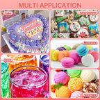 Gel Food Coloring Set - 16 Colors Concentrated Vibrant Edible Food Grade Dye for Baking, Cake, Cookie Decorating, Fondant, Icing, Frosting, Macaron, DIY Crafts - 10.82 fl.oz (20ml/Bottle)