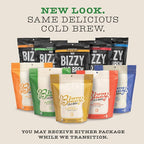 Bizzy Organic Cold Brew Coffee | Breakfast Blend | Coarse Ground Coffee | Medium-Light Roast | Micro Sifted | Specialty Grade | 100% Arabica | Brew Bags | 4 Count | Makes 14 Cups