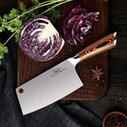 Cleaver Knife Ultra Sharp Meat Cleaver 7 inch Butcher Knife. High Carbon German Stainless Steel Chef Knives for Kitchen and Restaurant