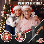 DRAGON RIOT Damascus Boning Knife 6 inch, Professional VG-10 Steel Japanese Fillet Knife, Flexible Deboning Knife,Kitchen Trimming Knife with Ergonomic Wood Handle, Premium Gift Box