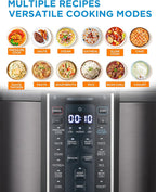 Midea 12-in-1 Electric Pressure Cooker, 8 Quarts, 12 Presets, Multi-Functional Programmable Slow Cooker, Rice Cooker, Steamer, Sauté Pan, Yogurt Maker, and More, Stainless Steel