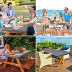 homing Rectangle Table Cloth Cover, Waterproof Polyester Elastic Fitted Tablecloth, Fits for 5 Foot Folding Tables, Washable Table Protector for Picnic, Camping, Outdoor (Grey, 30" x 60")