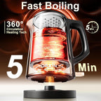 Dezin Electric Kettle, 0.8L Small Electric Kettle with Double Wall Construction, 304 Stainless Steel Electric Tea Kettle for Business Trip, Portable Travel Kettle with Auto Shut-Off (Without Cup)