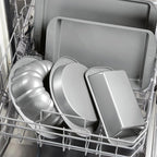 Farberware Nonstick Bakeware Baking Pan / Nonstick Cake Pan, Round - 9 Inch, Gray, 1 Count (Pack of 1)