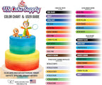 U.S. Cake Supply Complete Cake Airbrush Decorating Kit with 12 Vibrant Food Colors - Air Brush for Cake Decoration, Cupcakes, Cookies & Desserts