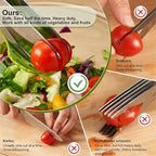 Salad Scissors with Double Blades, Lettuce Chopper for Chopped Salad, Green