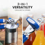 Zulay Kitchen Manual Can Opener with Bottle Opener with Turn Knob
