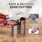 Zulay Kitchen Manual Can Opener with Bottle Opener with Turn Knob