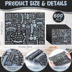 Outus 600 Pcs 8 x 10 inch Deli Wax Paper Sheets Grease Resistant Tray Basket Liners Newsprint Paper Water and Grease Proof Sandwich Wrapping Square Hot Dog Wrappers for Food Baking(Black)
