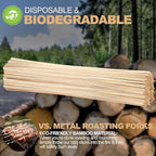 Suclain 400 Pcs Marshmallow Roasting Sticks 36" Long 5mm Thick, Smores Sticks Bamboo Skewers BBQ Kabob Grilling Barbecue Roasting Camping for Outdoor Fire Pits Campfires