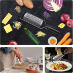 Cheese Grater with Non-Slip Handle, Lemon Zester, Extra Coarse Grater, 15in x 1.4in