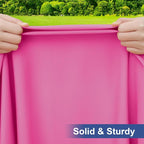 homing Rectangle Table Cloth Cover, Waterproof Polyester Elastic Fitted Tablecloth, Fits for 4 Foot Folding Tables, Washable Table Protector for Picnic, Camping, Outdoor (Rose Pink, 24" x 48")