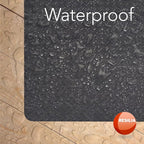 RESILIA Large Under Grill Mat – Heavy Duty, Reusable Outdoor Floor Protector Mats for Deck, Patio, & Garage – 36 Inch x 48 Inch, Black Orange Peel, Made in The USA