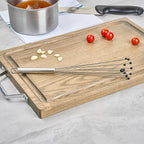 Restaurantware-German Standard 12.6 Inch Ball Whisk, 24 Kitchen Whisks With Silicone Balls - Ergonomic Handle, Dishwashable, Stainless Steel Manual Egg Beater, Durable, For Whisking, Stirring, Mixing