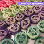 Moukiween Big Round Silicone Soap Molds, 3 Inch Cylinder Silicone Mold for Loofah Soap Making, Shower Steamer, Bath Bombs, Lotion Bars (Set of 2)