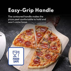 New Star Foodservice 50233 Restaurant-Grade Wooden Pizza Peel, 14" L x 12" W Plate, with 22" L Wooden Handle, 36" Overall Length