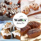 Walfos Silicone Mini Bread Baking Pan 6 Cavities Non-Stick Silicone Mini Loaf Pans 3 pcaks Food Grade Baking Mold For Bread, Cakes, Muffin, Dough, Easy Pop Out and Dishwasher Safe
