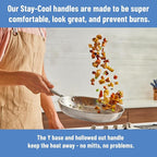 Misen 5-Ply Stainless Steel 10" Frying Pan - Professional Cookware for Induction, Gas and Electric - Dishwasher Safe, Oven Safe to 800°F - Durable, Versatile, Even Heating