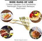 3.5 inch (260 Pack) Bamboo Wooden Paddle Picks Skewers for Cocktail，Cocktail Picks for Drinks ，Toothpicks，Appetizers，BBQ，Fruit Kabobs，Sandwich，Barbeque Snacks.……