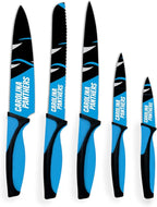 The Sports Vault NFL Carolina Panthers 5-Piece Kitchen Knife Set