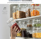 Bormioli Rocco Fido, 2 Pack, 33.75 Oz. Food Storage Glass Jars, Airtight Rubber Seal & Glass Lid, with Stainless Wire Clamp, Mason Jar, Made in Italy