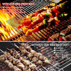 Dailyart Grill Mesh - Set of 5 Non-Stick Mesh Grill, Even Heating, Easy Clean-Up, Reusable and Durable, Perfect Mesh Grill Mat for Outdoor BBQ Accessories, Grill Topper for Outdoor Grill