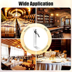 Wine Bottle Corker Press, Stainless Steel Manual Corker Cork, Bottle Capper for Bottling, Wine Bottle Inserting Stopper Tool with 2 Pom Heads for Wineries, Bars, and Restaurants
