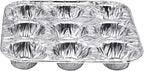 9-Cavity Mini Cupcake and Muffin Pans | Disposable Aluminium Baking Pans | Use for Baking Mini Muffin, Cupcake, Cake | For Weddings, Parties, Birthdays, Gatherings (100 Pack)