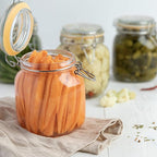 Galashield 32 oz Glass Jars with Lids Food Storage Jars with Airtight Lids Leak Proof Glass Canisters Kitchen Jars [Set of 2]