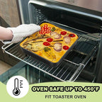 E-far 9x9 Baking Pan, Nonstick Square Cake Pan with Stainless Steel Core, Black Metal Bakeware for Brownies Lasagna Cakes, Non-toxic & Easy Clean, 2 Inch Deep