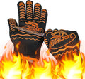 BBQ Gloves, Oven Gloves 1472℉ Heat Resistant Gloves for Grilling, Kitchen Gloves for BBQ, Grilling, Cooking, Baking-1 Pair