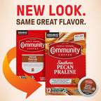 Community Coffee Southern Pecan Praline Flavored 72 Count Keurig K-Cup Coffee Pods, Medium Roast, 12 Count (Pack of 6)