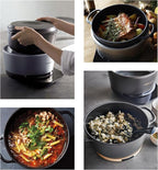 Vermicular Musui–Kamado (RICEPOT) | Cast Iron Induction Cooker | Precision Multicooker | Japanese Rice Cooker | Slow Cooker | Non-Toxic Enameled Cast Iron Pot | Sea Salt | US Model (120V)
