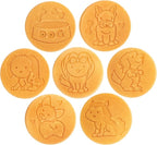 Puppy Friends Mini Pancake Pan- Make 7 Unique Flapjacks- Nonstick Griddle w Long Handle for Breakfast Pup Animal Fun & Easy Cleanup Fun Dog Related Gift for Kids & Adults, Boys Girls, Party Treat