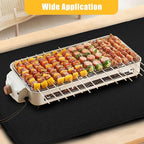 20" x 25" Rectangular Grill Mat, Fire Pit Mat Fireproof Under Grill Mat Oil-Proof Waterproof BBQ Pad for Outdoor Grill Accessories, Heat Resistant Protective Deck and Patio Mat Fire Resistant Pad