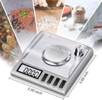 Fuzion Milligram Scale, 50g/0.001g Digital Milligram Scale with Calibration Weights, Jewelry and Gem Scale, Mg Scale for Powder, Reloading, Includes Scoop, Powder Pan and Tweezers